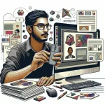 "Imagem ilustrativa do Microsoft PowerPoint mostrando a nova ferramenta de design automático em ação, com layouts criativos e sugestões de organização para apresentações profissionais."